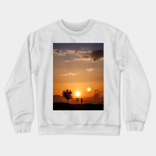 Moving Castle Crewneck Sweatshirt by klajdmurataj